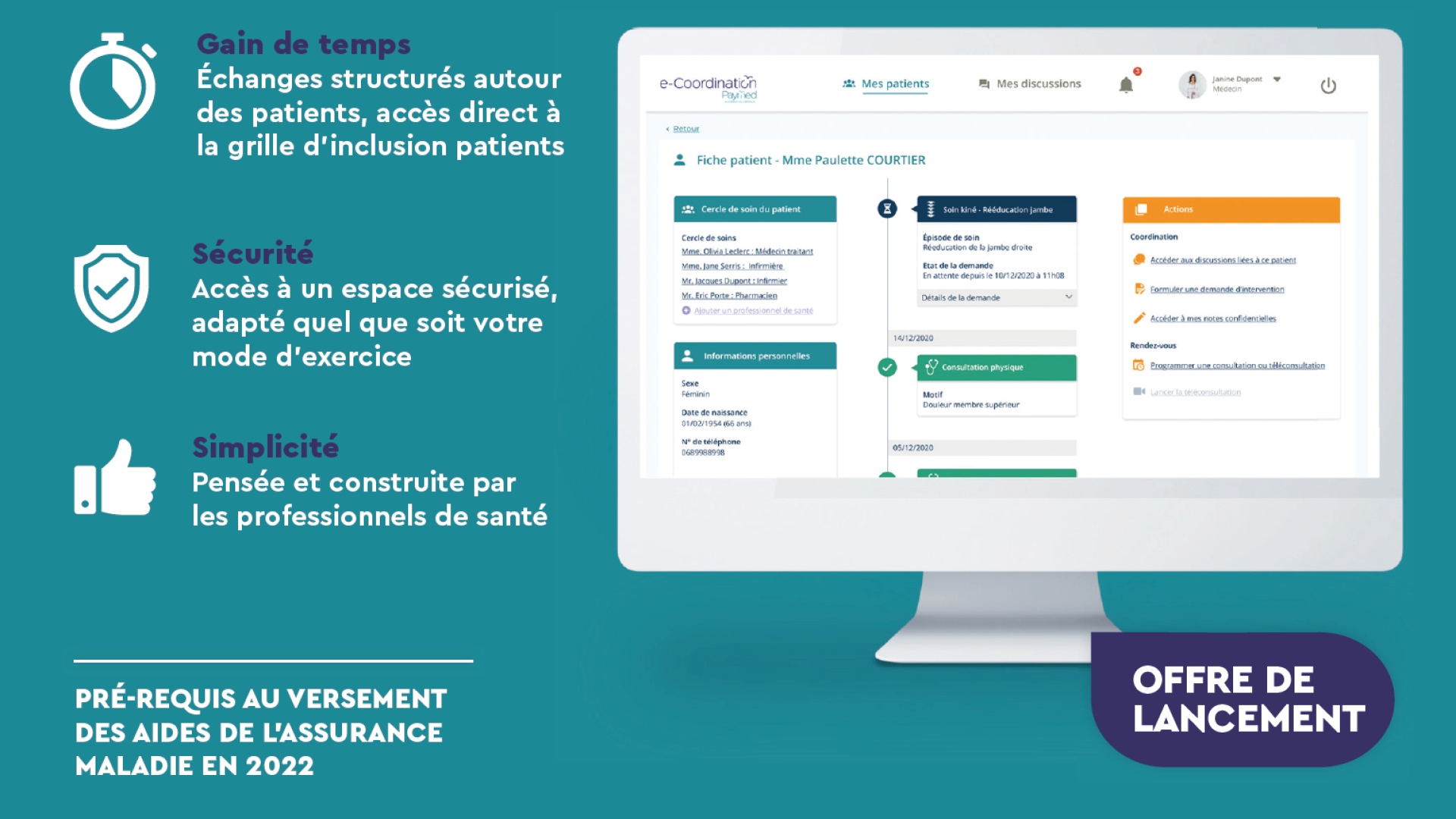 Paymed expérimente « e-Coordination » sur 10 départements