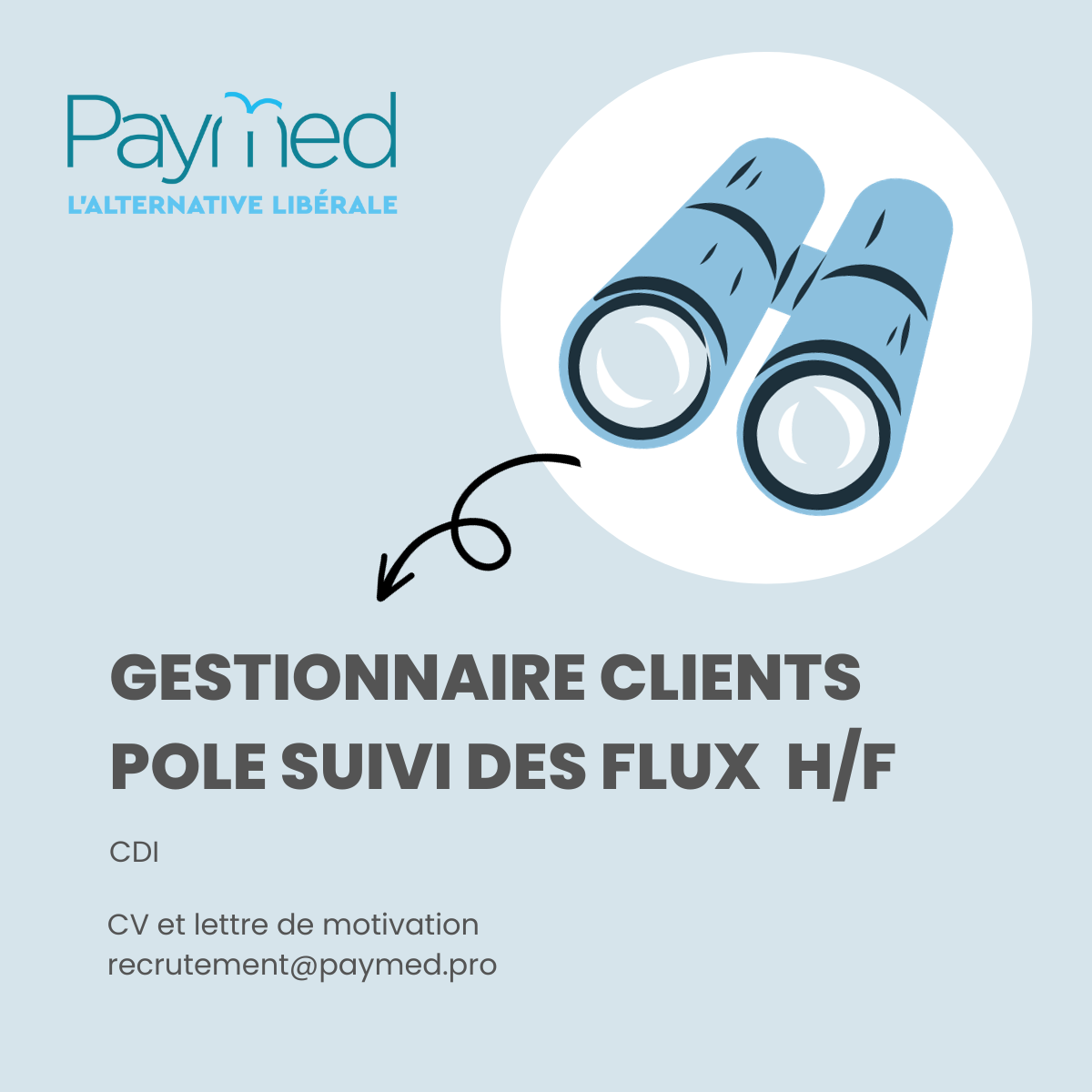 Gestionnaire clients pole suivi des flux