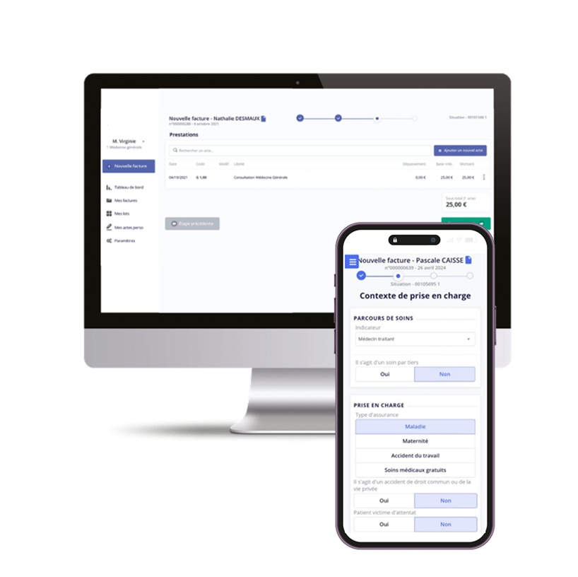 Illustration logiciel de facturation Intellio next