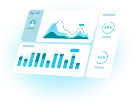 Illustration d'un Dashboard centralisé avec des graphiques de suivi