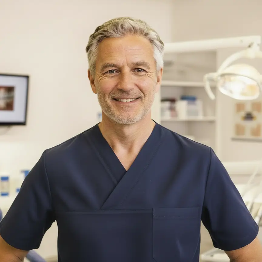 Photo d'un dentiste dans son cabinet