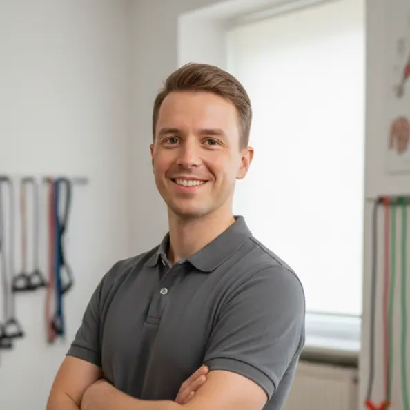 Photo d'un kinésithérapeute dans son cabinet